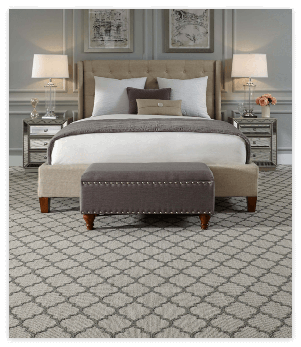 Bedroom carpet design | Wall 2 Wall Flooring