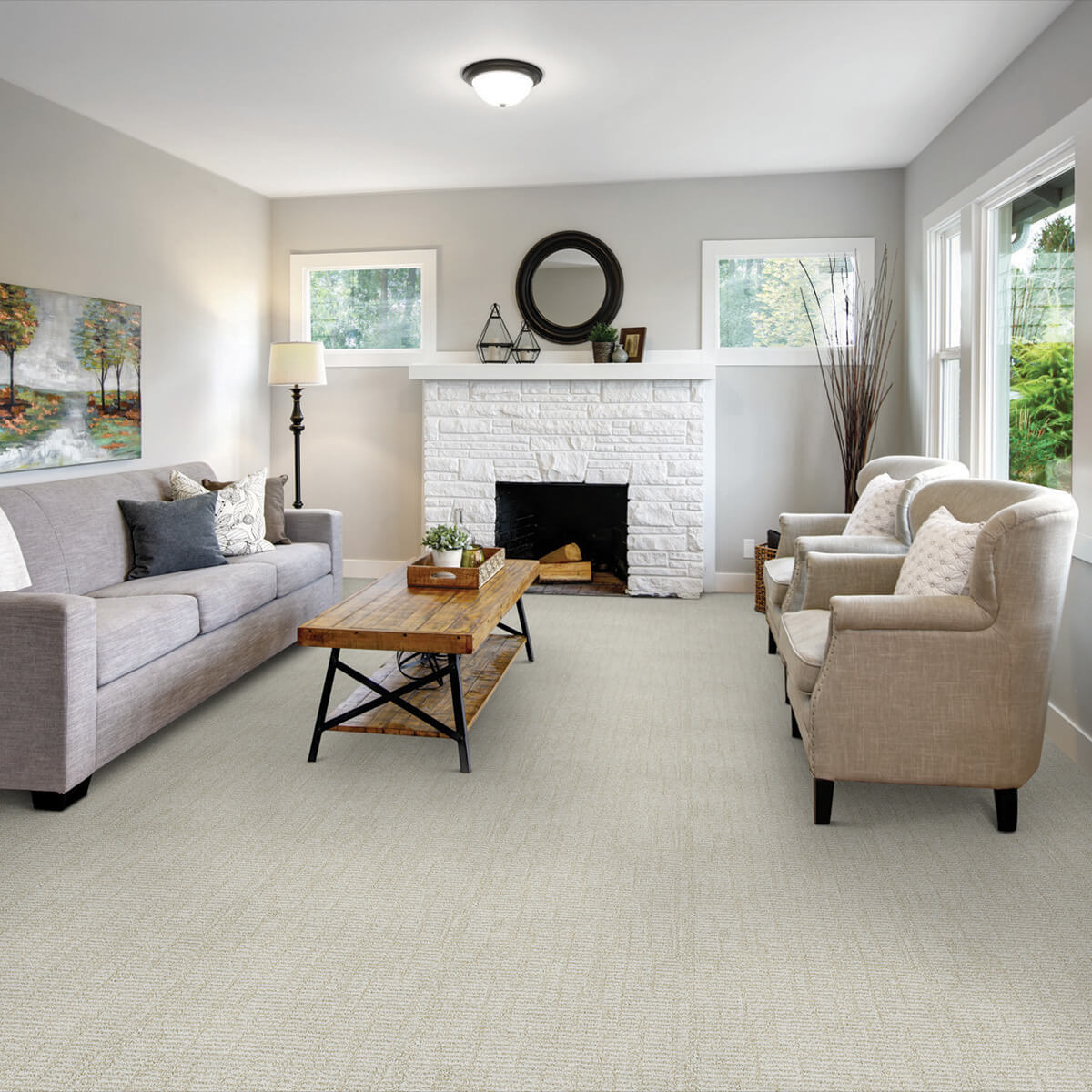 Living room Carpet flooring | Wall 2 Wall Flooring